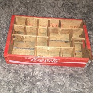 Coca-Cola wooden shadow box
